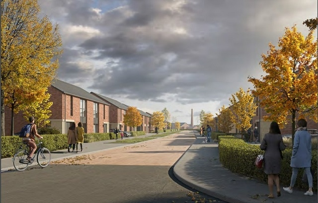 Artist's impression of plans to redevelop Crimble Mill, in Heywood