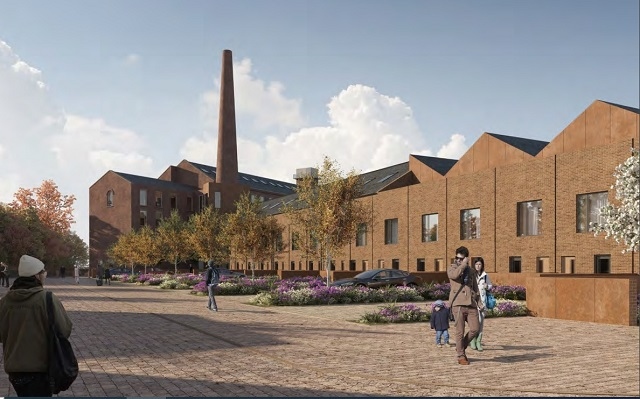 Artist's impression of plans to redevelop Crimble Mill, in Heywood