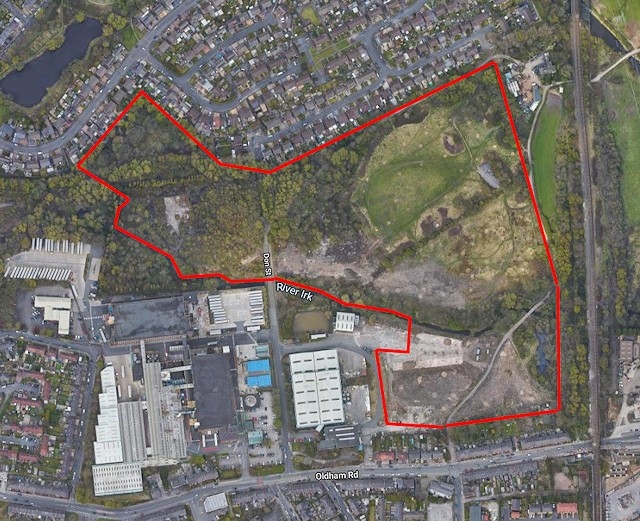 The site for the proposed 311 homes in Middleton