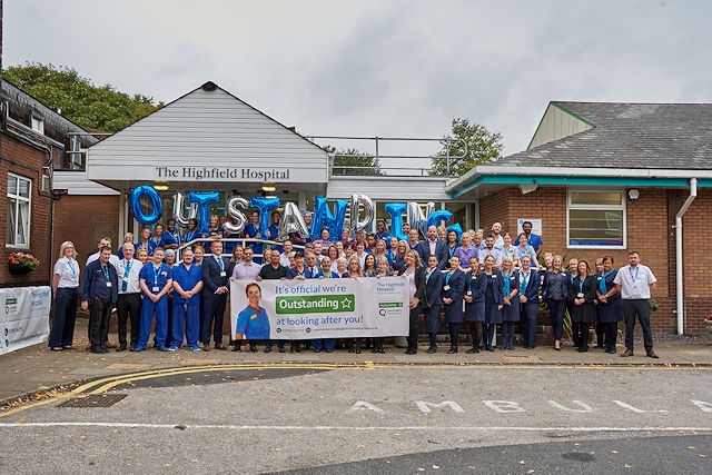 The Highfield Hospital has just received an 'Outstanding' rating from the CQC