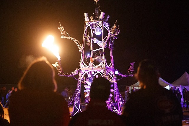 Ignite will feature incredible flame arches and this elegant ‘Eyeful Tower’ of fire and flame throwing