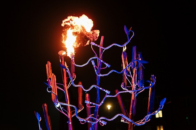 Over 25 fiery displays will be open to walk through from 4pm to 8pm each evening, with the Christmas lights switch-on taking place on the Sunday. Credit Tom Arran