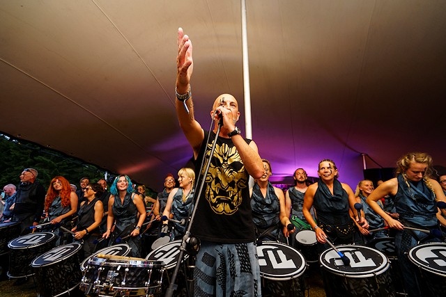 ‘Drum Machine’ - a 20 strong drumming collective who have performed at top festivals across the UK will be playing live as well as hosting free drumming workshops at Deeplish Community Centre