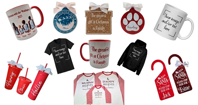 A range of personalised products from Sassy Cub