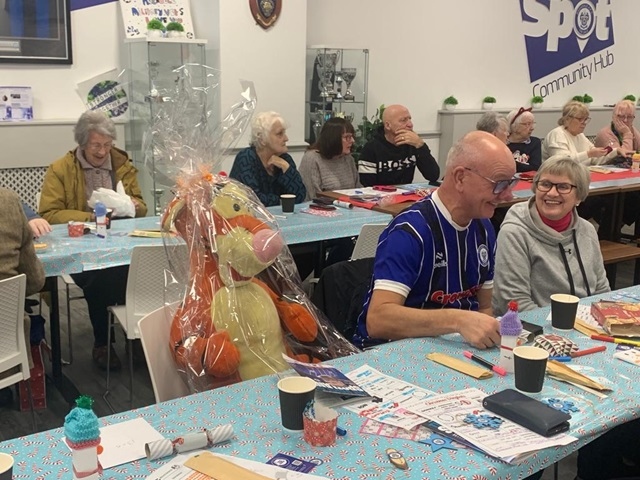 Community Christmas pie and peas event, hosted by Rochdale AFC Community Trust