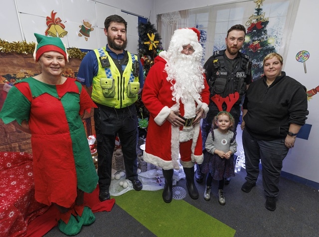 The Christmas party at Heywood police station