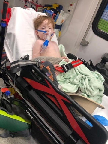 Louie Bowie, 3, was rushed to hospital in the early hours of 18 December with breathing difficulties