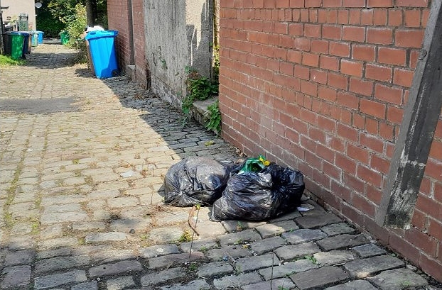 Two bags of waste were found dumped in Middleton by Ms Anderson