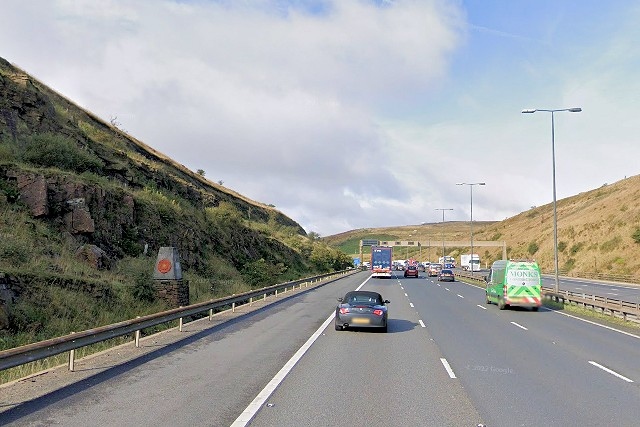 The Lancashire Rose on the border of Lancashire & Yorkshire on the M62 motorway.