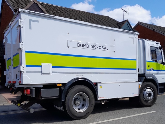 The bomb disposal squad in Castleton