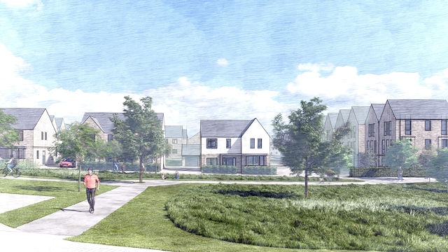 Artist impression of how the homes at Akzo could look