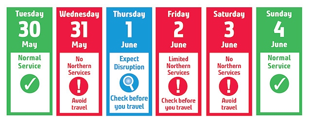 Travel advice calendar - May/June 2023 strikes