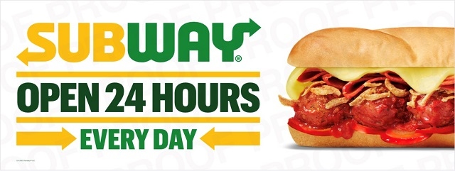 The Baller - now available 24 hours a day at Sandbrook Park Subway