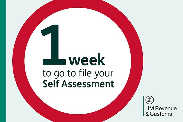 One week to go until Self Assessment deadline