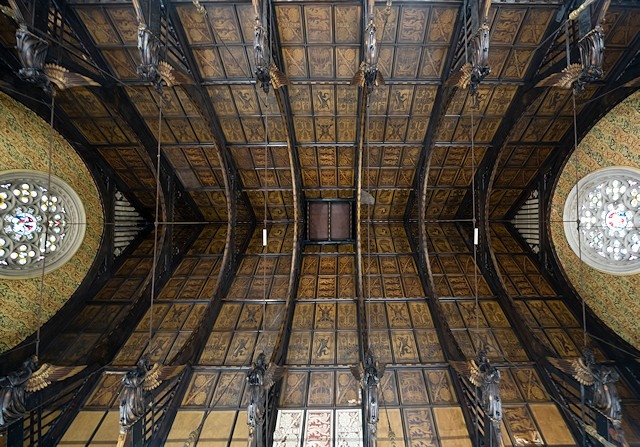 Great Hall ceiling before the restoration