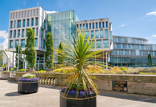Rochdale Town Centre in full bloom at Number One Riverside