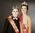 Prom King Manson Gillwith and Prom Queen Megan Greenwood