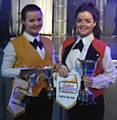 Rachael Clegg and Emma Conway at the Butlin’s Mineworkers’ National Open Brass Band Festival 
