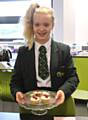 Megan Doney with her Bakewell Tarts