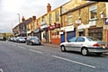 Cars parked on double yellow lines in Littleborough