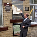 Littleborough Station 175 years commemorative plaque unveiled by Simon Danczuk MP