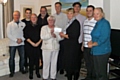 Councillor Carol Wardle presents a cheque to Jane Barker of Rochdale Children's Moorland Home