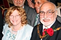 Councillor Cecile Biant (Labour Spotland & Falinge) with her husband, Deputy Mayor, Councillor Surinder Biant following the news she had retained her seat