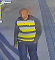 Image of a man police would like to speak to after a woman was harassed on the Metrolink