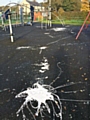 Paint poured on play area at Milnrow Memorial Park