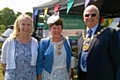 Liz McInnes MP, Mayoress Elaine Dutton and Mayor Ray Dutton at the Springhill Hospice Dog Show and Country Fete