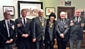 Mayor Ray Dutton and Mayoress Elaine Dutton with veterans