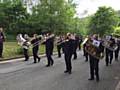 Milnrow Band performing at the Whit Friday Saddleworth Contests in June 