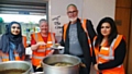 Volunteers at Rochdale soup kitchen