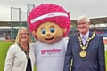 Mayoress Christine Duckworth and Mayor Ian Duckworth at the Greater Manchester School Games