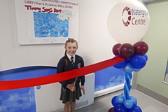 Libby cut the ribbon to open the centre