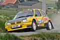 Brown was back in action in the Nissan Mica Kit Car at Rally van Wervik