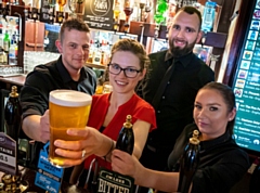 Staff at The Flying Horse Hotel in Rochdale are preparing for their busiest weekend of the year. (Left to right) Dan Radanovic, Devan Marland, Andy Jenkins and Sara Bashir