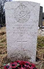 Sapper William Birtwistle is buried in Littleborough (St James) Cemetery