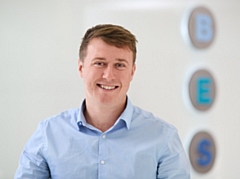 James Robinson has completed his degree with a first class honours�and earned himself a promotion at BES