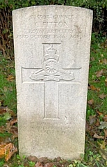 Gunner Clifford Fitton is buried in Wardle (St. James) Churchyard, Grave B18