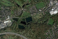 A man was attacked in Alkrington Woods (seen from above)