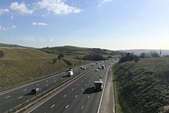 M62 towards Milnrow (file photo)