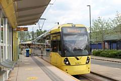 Tram at Rochdale station