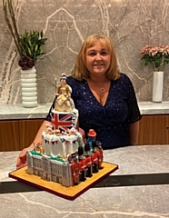 Johanna and her award-winning Jubilee cake