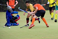 Josh Villas (in orange) scored the final goal
