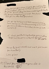 Young boy's letter to foster parents