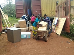 The container arrived in Tanzania on 3 February after a five-month journey