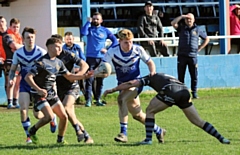 James Mulvaney pictured playing against Egremont in March