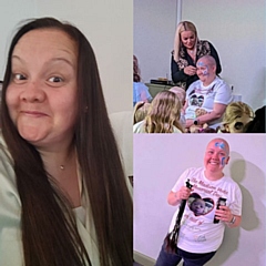 Melissa shaved her head for the charities, which supported her after the loss of her daughter