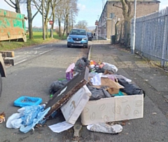 Dumped waste found on Greenbank Road, Rochdale